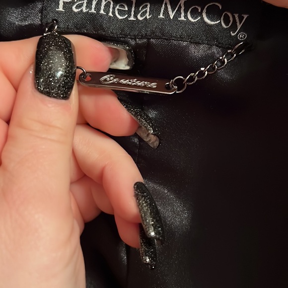 Pamela McCoy Leather and Chains XS Black Jacket - Picture 3 of 6